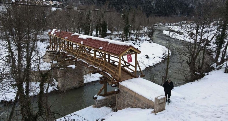 Tarihi Aktaş Köprüsü yeniden inşa edildi